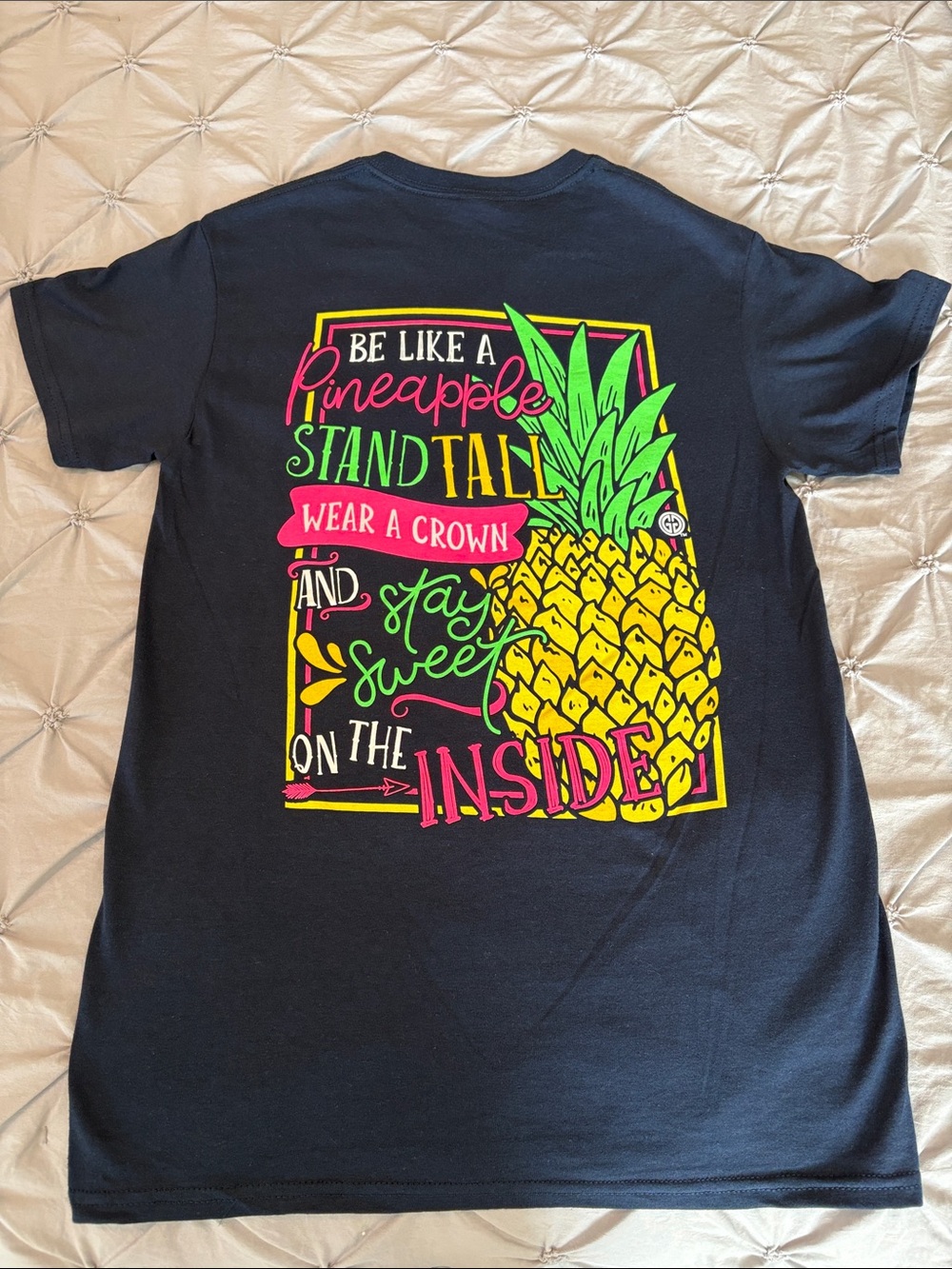 NWOT Girlie Girl Pineapple T-Shirt